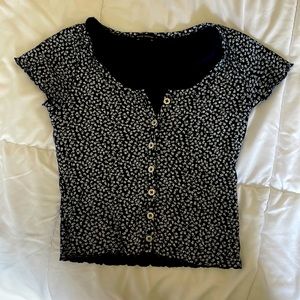 Navy blue brandy Melville top (good condition)